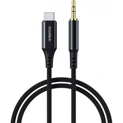 Кабель мультимедійний AUX USB-C to TRS Audio 3.5mm M/M DAC Chip