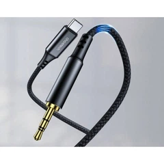 Кабель мультимедійний AUX USB-C to TRS Audio 3.5mm M/M DAC Chip