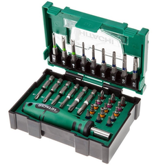 ととページ Набор отверточных бит 25 и 50мм 31 предмет, рукоятка в кейсе