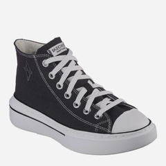 Жіночі кеди високі Skechers 185063 BKW 36 (6US) 23 см Чорні