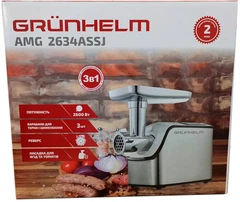Мясорубка Grunhelm AMG2634ASSJ 2600 Вт (BP134441) – фото, отзывы
