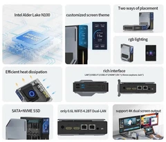 Мини ПК FIREBAT S1 Mini PC Intel N100 / 16GB DDR4 / 512GB M2 SSD