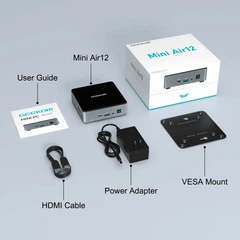 Неттоп GEEKOM Mini Air12 (GMAir12N100-16512-EU) Intel N100 (4