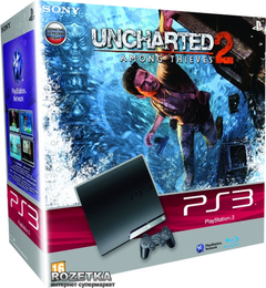 プレステ 3 Sony PlayStation 3 Slim 320GB + Uncharted 2 (PS3) – фото