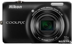 Фотоаппарат Nikon Coolpix S6300 Black (VMA931E1) купить на ROZETKA