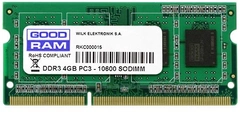 Оперативная память Goodram SODIMM DDR3-1333 4096MB PC3-10600 (GR1333S364L9S/4G)