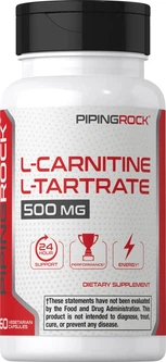 L-карнітин Piping Rock L-Carnitine L-Tartrate 500 мг 60 капсул – фото, відгуки, характеристики в інтернет-магазині ROZETKA від продавця: MuscleZone