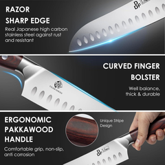 Професійний ніж Сантоку DDF iohEF Santoku 7