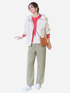 ★やくうす★ Ветровка с капюшоном женская Uniqlo 840776878 XXL Молочная