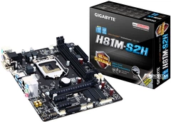 値下【ケース新品】 GA-H81M SSD Win11 オフィス付 Материнская плата Gigabyte GA-H81M-S2H (s1150, Intel H81, PCI-Ex16