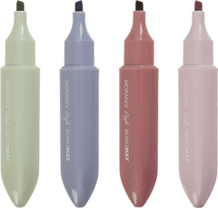 Набір текстових маркерів Buromax Morandi Style 1-4 мм 4 шт