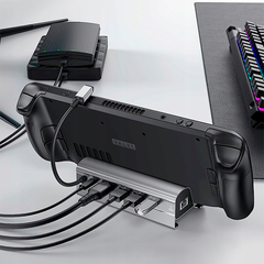 USB хаб, докстанция, подставка для Steam Deck (6 в 1, RJ45, HDMI