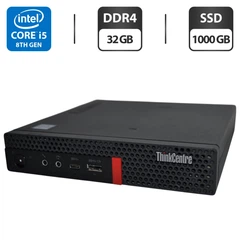 Неттоп Lenovo ThinkCentre M720q Tiny USFF / Intel Core i5-8400T (6
