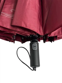 Жіноча парасолька-автомат бордова 