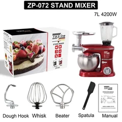 Кухонный комбайн 4-в-1 Zepline ZP-072, 3200W, Тестомес, Мясорубка
