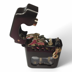 小物 yone Зажигалка бензиновая Zorro Z786 Retro Black в подарочной