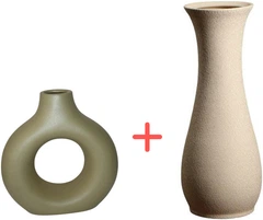 Набор ваз для цветов керамических Nana Ceramics Стайл муар 21 см