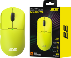 Миша 2E Gaming MG355 WL Wireless/USB Yellow (2E-MG355UYW-WL