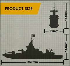 Конструктор Wange Эсминец Type 055 (364 детали) – игрушки с