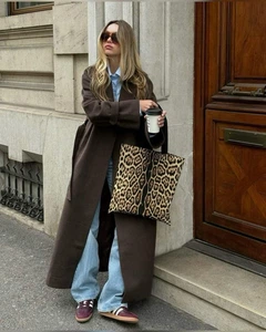 Шопер Yves Saint Laurent Totebag Leopard Shopper YSL