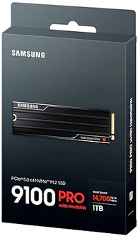 SSD диск Samsung 9100 PRO with Heatsink 1TB M.2 PCIe 5.0 x4 NVMe