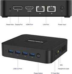 Міні ПК MINIS FORUM GK41 / Intel Celeron J4125 / RAM 8GB / SSD