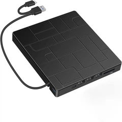 Внешний DVD-привод BauTech BT670 многофункциональный Черный (1015