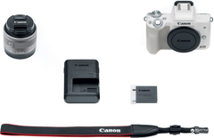 Фотоапарат Canon EOS M50 Kit 15-45 IS STM White (2681C057AA
