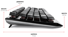 メル48429✨ Клавіатура дротова Motospeed CK95 USB ENG, UKR, RUS Outemu