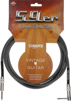Кабель инструментальный Klotz 59 Vintage Pro Guitar Cable Angled