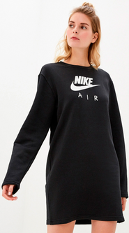 nike w nsw air crew dress bb flc