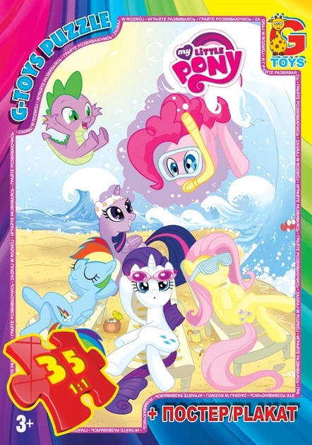 Пазлы My little Pony: пляж, 35 эл Gtoys MLP006 - Фото 1 Пазлы My little Pony: пляж, 35 эл Gtoys MLP006 - изображение 1