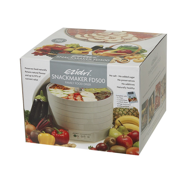 Сушилка для фруктов и овощей Ezidri Snackmaker FD500 White - изображение 3