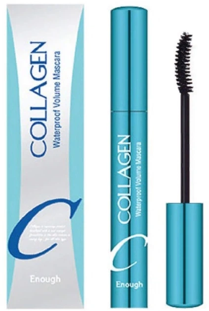 Туш для вій Enough Collagen Waterproof Volume Mascara Водостійка з колагеном Чорна 9 мл (8809527482021) - Фото 1 Туш для вій Enough Collagen Waterproof Volume Mascara Водостійка з колагеном Чорна 9 мл (8809527482021) - зображення 1
