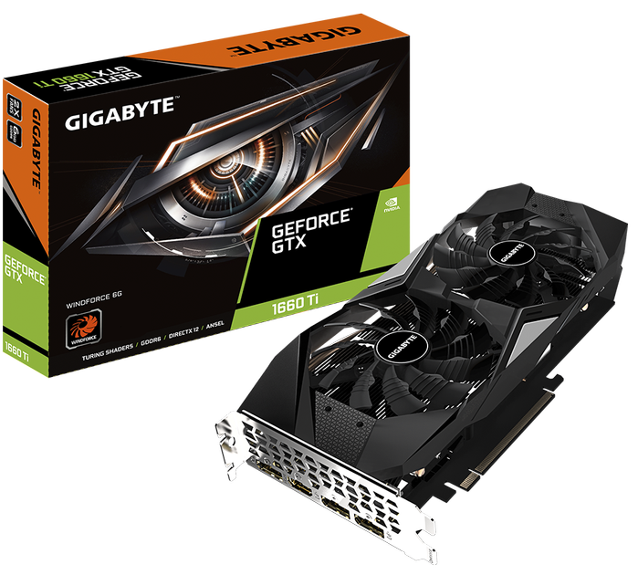 Gigabyte PCI-Ex GeForce GTX 1660 Ti Windforce 6G 6GB GDDR6 (192bit) (1770/12000) (1 x HDMI, 3 x Display Port) (GV-N166TWF2-6GD) - изображение 6
