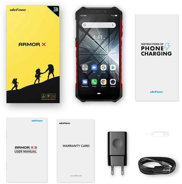 Мобільний телефон Ulefone Armor X5 3/32GB Black-Red - зображення 7