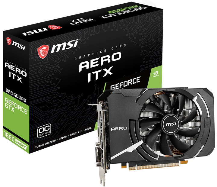 Видеокарта MSI PCI-Ex GeForce GTX 1660 Super Aero ITX OC 6GB GDDR6