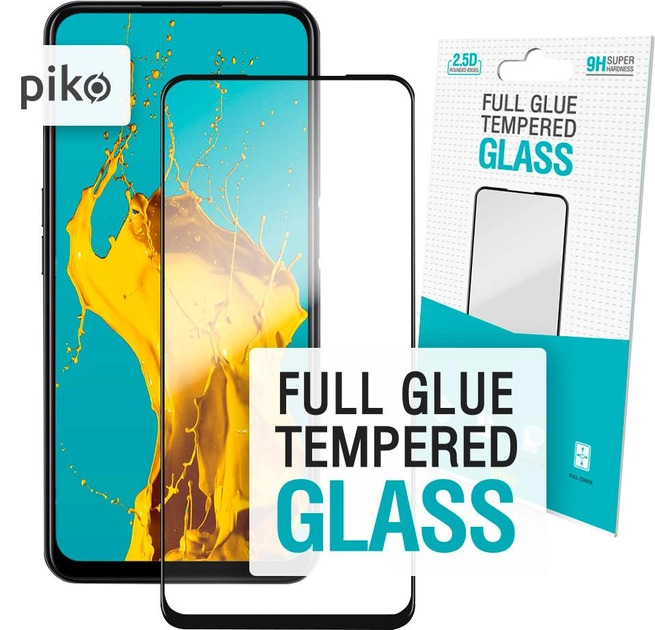 Защитное стекло Piko Full Glue для Oppo А52 Black (1283126503016) - изображение 1