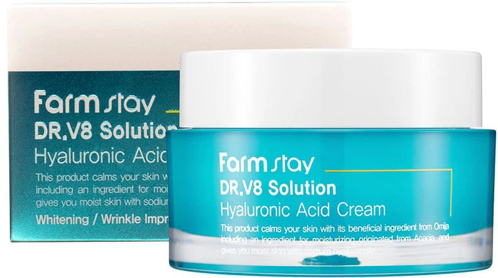 Krem do twarzy FarmStay DR.V8 Solution z kwasem hialuronowym 50 ml (8809624723645) - obraz 3