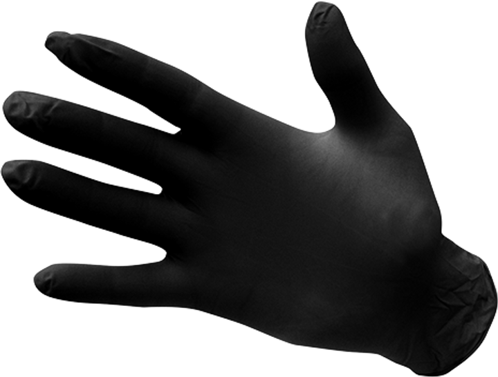 Перчатки нитриловые одноразовые неопудренные Portwest A925 L Черный - изображение 1