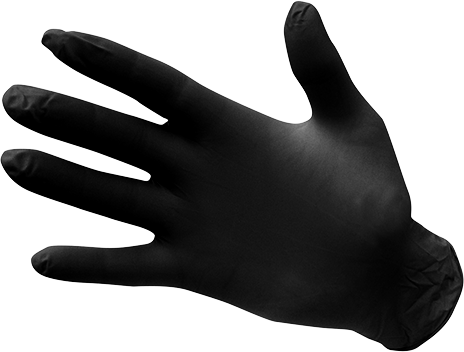 Перчатки нитриловые одноразовые неопудренные Portwest A925 M Черный - изображение 1