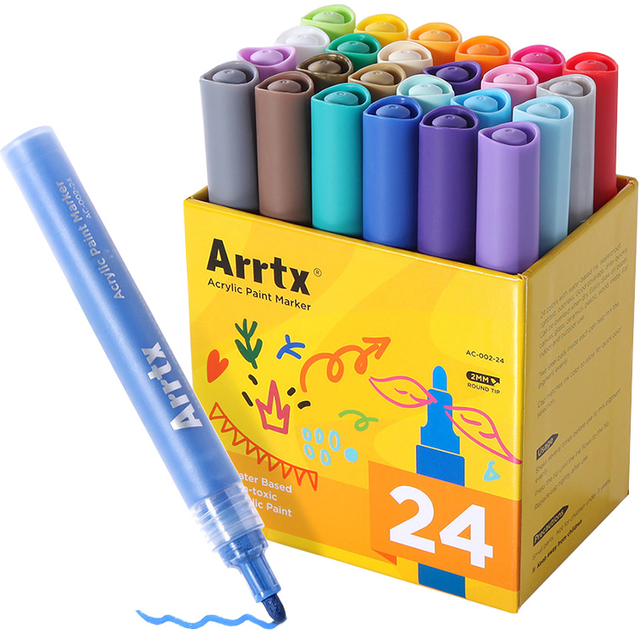  маркеры Arrtx 24 цвета (AC-002-24) (LC302222) – фото, отзывы .
