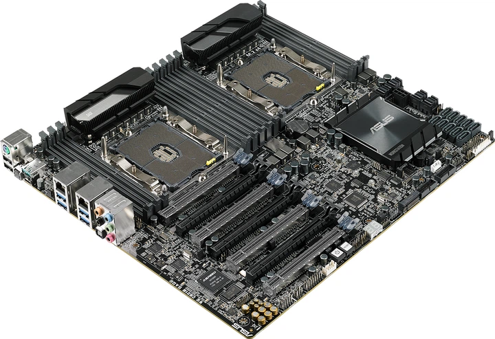 その他 c621e sage ddr4 ecc 2400 96gb Материнская плата Asus WS C621E SAGE BMC (s3647, Intel C621, PCI