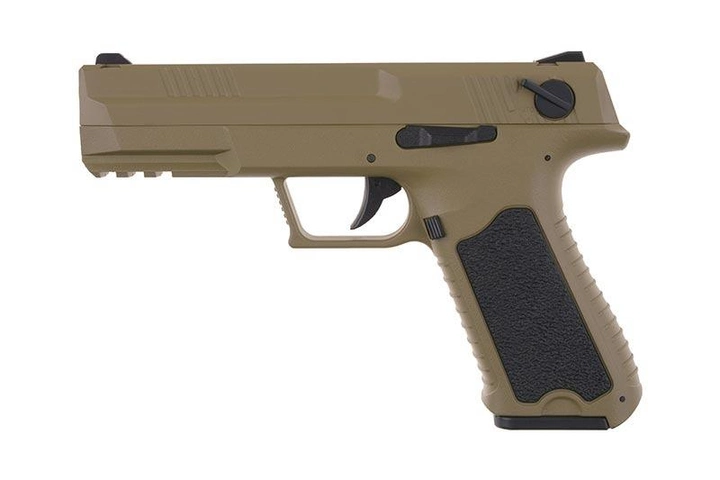 Пістолет Cyma ERGO-FA Plastic CM.127 AEP tan (Страйкбол 6мм) - зображення 1