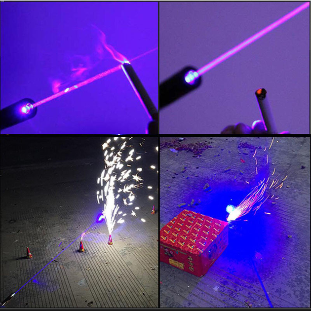 Лазерная указка с насадками Blue Laser B017 в кейсе Синяя – фото ...