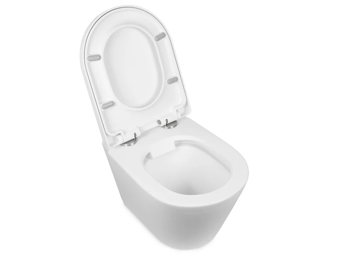 Унитаз NEWARC Life Rimless 9823W-M с сиденьем Soft Close дюропласт белый матовый (9823W-M) - изображение 5