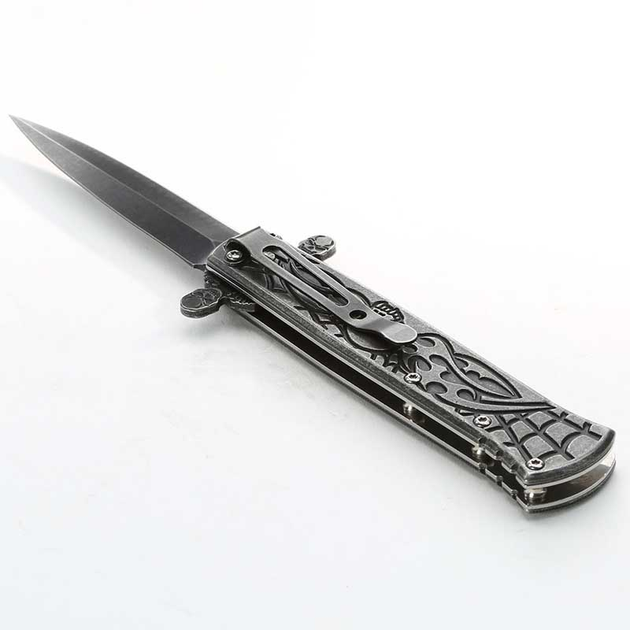 Нож складной Boker Magnum Memento Mori (длина: 220мм, лезвие: 95мм), стальной - изображение 2