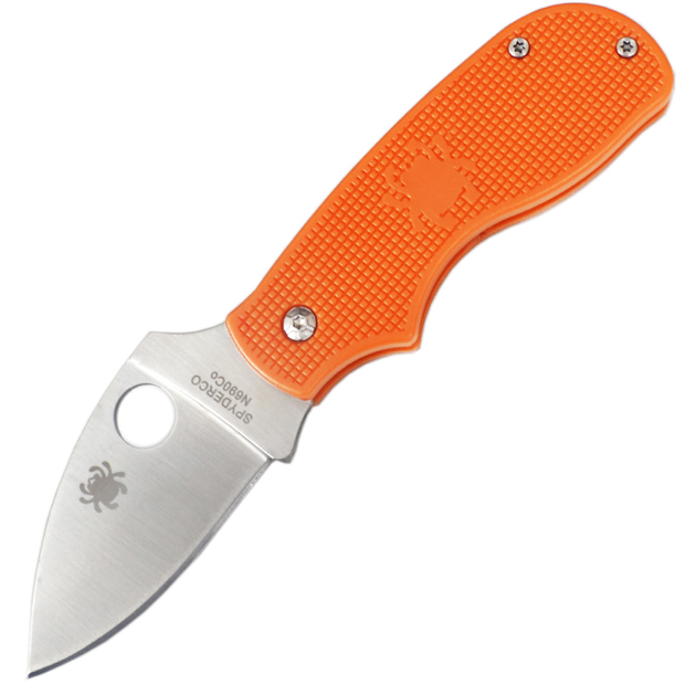 Нож складной Spyderco K040 (длина: 15см, лезвие: 6.5см), оранжевый - изображение 1