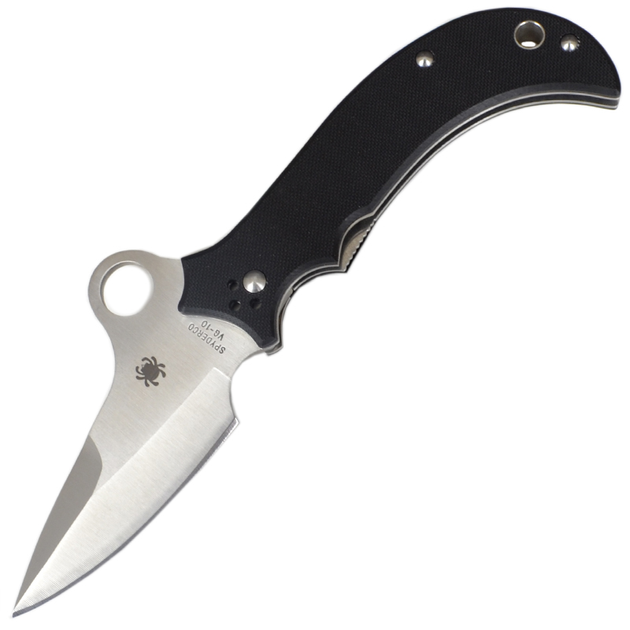 Нож складной Spyderco Khalsa (длина: 17.5см, лезвие: 8см), черный - изображение 1