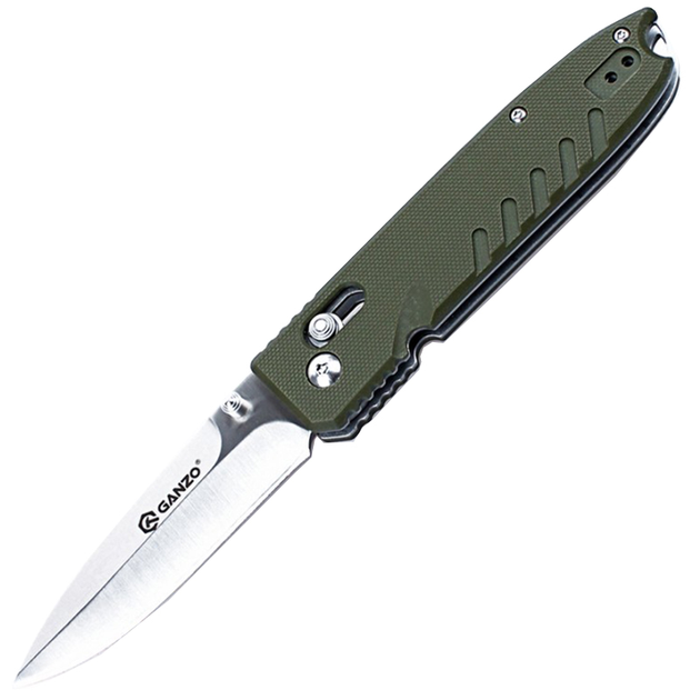 Нож складной Ganzo G746-1 (длина: 200мм, лезвие: 85мм), серый - изображение 1